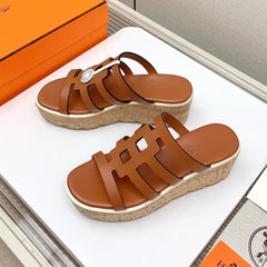 ISABELLA 30 SANDAL IN BRONZE BROWN CALFSKIN