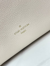 SIDE TRUNK MINI 18 IN WHITE CALFSKIN GOLD HARDWARE