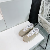 Teak And Light Brown Sneakers Canvas