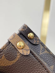 ONTHEGO BB 18 IN BROWN MONOGRAM AND MONOGRAM REVERSE CANVAS