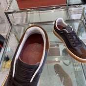 LP TENNIS WALK SNEAKERS ANCHOR AND BROWN CALFSKIN