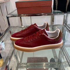 LP TENNIS WALK SNEAKERS CHERRY CALFSKIN