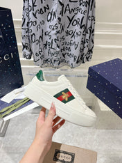 GG ACE 30 SUPREME TRAINER WHITE CALFSKIN