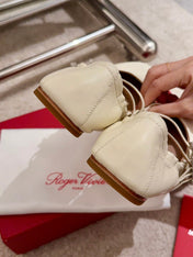 MARY JANES WITH TWO STRAPS IN BEIGE SOFT LAMBSKIN