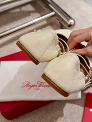 MARY JANES WITH TWO STRAPS IN BEIGE SOFT LAMBSKIN