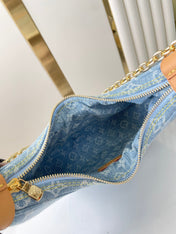 LOOP 29 IN BLUE MONOGRAM DENIM GOLD HARDWARE