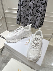 DIOR 25S CHRONO SNEAKER 45MM IN MESH WITH WHITE CALFSKIN