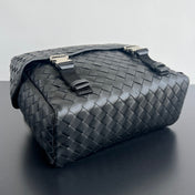 POSTINO BAG 30 IN BLACK CALFSKIN