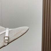 ALAIA SHORT BOOTS IN SILVER MESH FISHNET