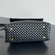 PATTI SHOULDER BAG 26 IN BLACK LAMBSKIN