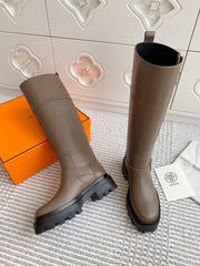 JAIME BOOT IN CEDAR BROWN CALFSKIN