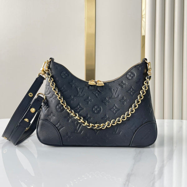 BOULOGNE 29 IN BLACK MONOGRAM EMPREINTE LEATHER GOLD HARDWARE