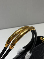 LARGE 41 TOUJOURS BAG IN BLACK MACROCANNAGE LAMBSKIN