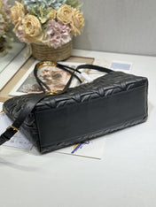 LARGE 41 TOUJOURS BAG IN BLACK MACROCANNAGE LAMBSKIN