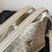 ANJOU MINI BAG 20 IN BEIGE GOYARDINE CANVAS AND CALFSKIN