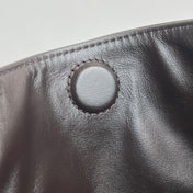 LARGE HOP 46 IN CHOCOLATE LAMBSKIN