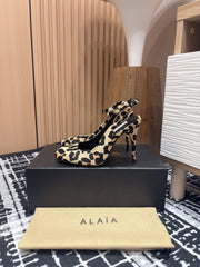 CRYSLEOPARD SLINGBACK HEEL IN PONY HAIR