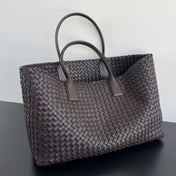 LARGE CABAT 51 IN HICKORY BROWN LAMBSKIN