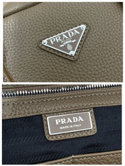 BRIEFCASE 40 IN DRIED MOSS GRAINED CALFSKIN