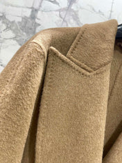 MAX MARA 25S KNITTED NOTCHED-COLLAR COAT 053