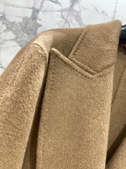 MAX MARA 25S KNITTED NOTCHED-COLLAR COAT 053