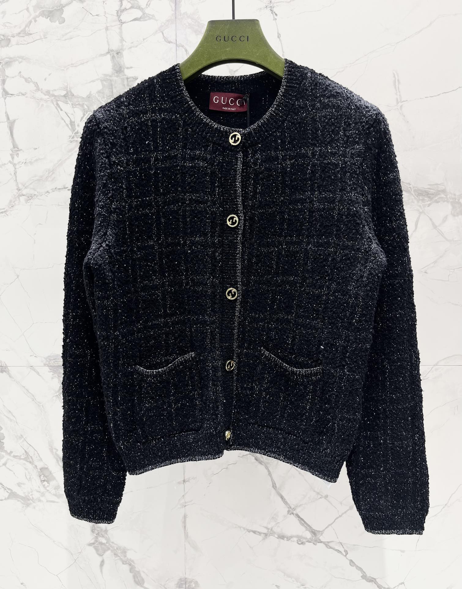 Gucci 2025 Cardigan Dark Blue Wool