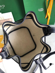 PETIT FLOT BUCKET BAG 22 IN NAVY BLUE GOYARDINE CANVAS AND LAMBSKIN TRIM