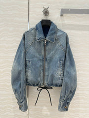 Loewe Jacket Blue Denim Fabric