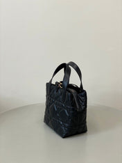 MINI TOUJOURS BUCKET BAG 18 IN BLACK CANNAGE CALFSKIN