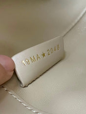 MINI TOUJOURS BUCKET BAG 18 IN BEIGE CANNAGE CALFSKIN