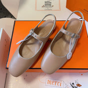 KLEO SLINGBACK IN CREPE PINK CALFSKIN