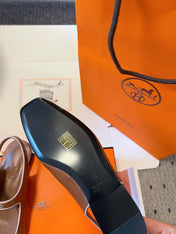 KLEO SLINGBACK IN BRONZE BROWN CALFSKIN