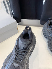 CHUNKY SNEAKERS IN BLACK POLYURETHANE, POLYESTER AND NYLON