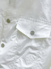 LV LAPEL JACKET WHITE EMBOSSED MONOGRAM 238807