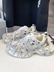 3XL EXTREME LACE SNEAKER BEIGE AND GRAY