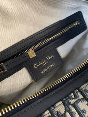 MEDIUM D-JOURNEY SHOULDER BAG 25 IN BLACK MONOGRAM OBLIQUE JACQUARD