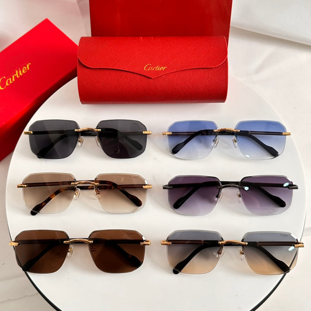 SANTOS NAVIGATOR FRAME SUNGLASSES 524479 IN METAL AND WOODEN