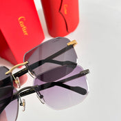 SANTOS NAVIGATOR FRAME SUNGLASSES 524479 IN METAL AND WOODEN