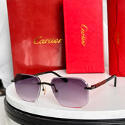 SANTOS NAVIGATOR FRAME SUNGLASSES 524479 IN METAL AND WOODEN