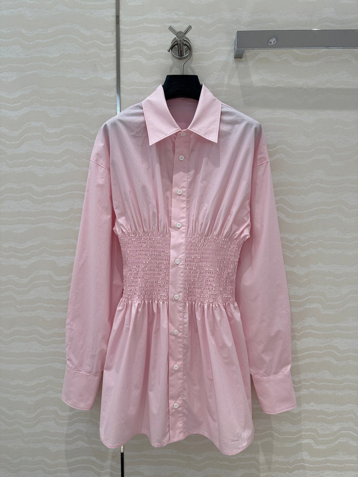 PRADA PREMIUM SHIRT DRESS WITH WAISTED DESIGN 276303