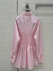 PRADA PREMIUM SHIRT DRESS WITH WAISTED DESIGN 276303
