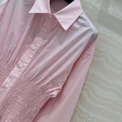 PRADA PREMIUM SHIRT DRESS WITH WAISTED DESIGN 276303