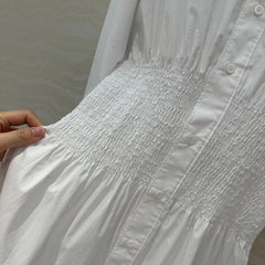 PRADA PREMIUM SHIRT DRESS WITH WAISTED DESIGN 276300