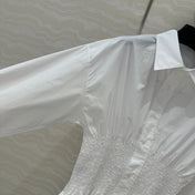 PRADA PREMIUM SHIRT DRESS WITH WAISTED DESIGN 276300