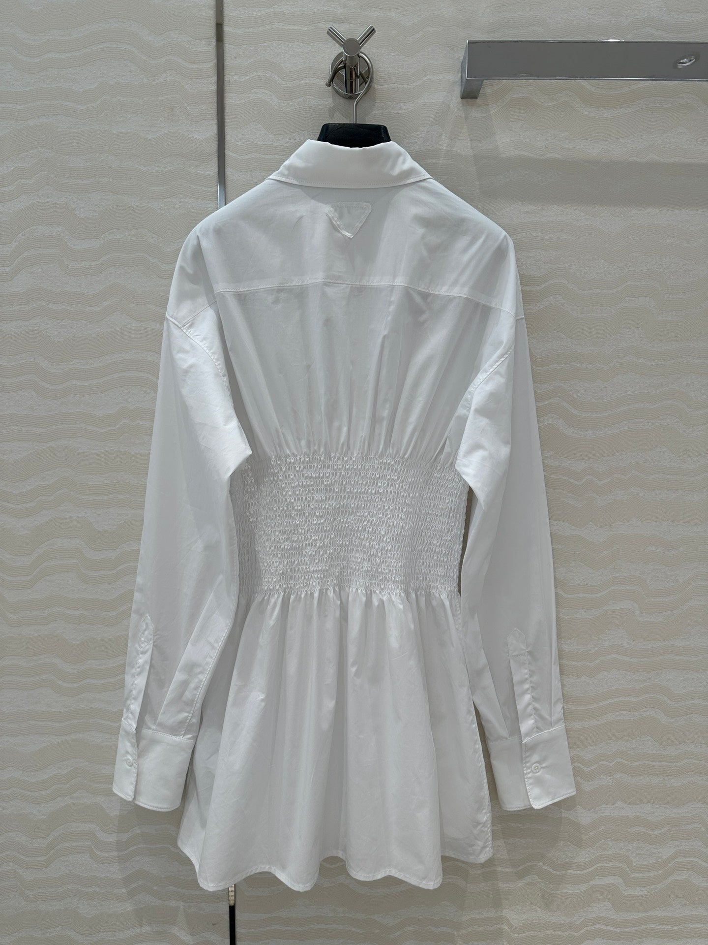 PRADA PREMIUM SHIRT DRESS WITH WAISTED DESIGN 276300