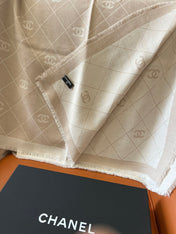 CHANEL 25S SCARF 140 IN WOOL SILK 700809