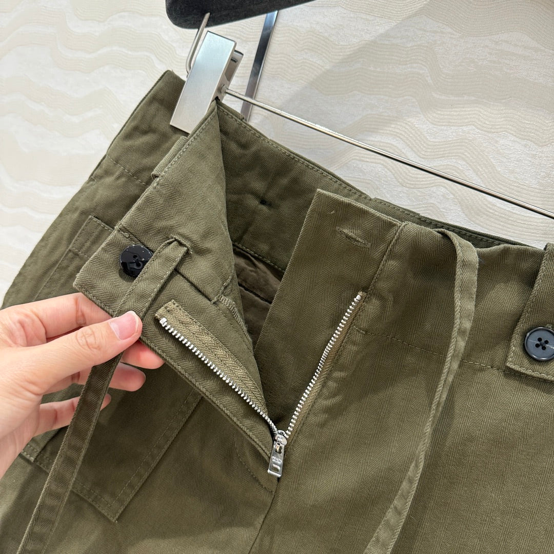 PRADA FASHION MOSS GREEN SHORTS 263938