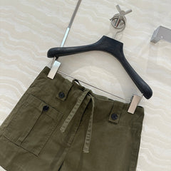 PRADA FASHION MOSS GREEN SHORTS 263938