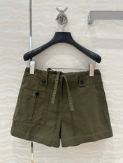 PRADA FASHION MOSS GREEN SHORTS 263938