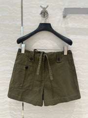 PRADA FASHION MOSS GREEN SHORTS 263938